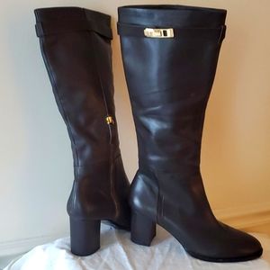 Halston Heritage Black Heeled Boots
